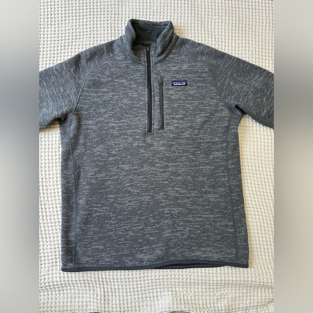 Patagonia men’s large better sweater half zip quarter zip great condition fleece
